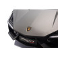 Masinuta electrica Lamborghini, 4x200W, panou audio, pornire lenta, lumini fata spate, 2 scaune cu centura, 132x73x44 cm, gri