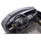 Masinuta electrica Lamborghini, 4x200W, panou audio, pornire lenta, lumini fata spate, 2 scaune cu centura, 132x73x44 cm, gri