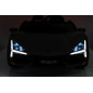 Masinuta electrica Lamborghini, 4x200W, panou audio, pornire lenta, lumini fata spate, 2 scaune cu centura, 132x73x44 cm, gri