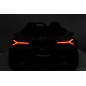 Masinuta electrica Lamborghini, 4x200W, panou audio, pornire lenta, lumini fata spate, 2 scaune cu centura, 132x73x44 cm, gri