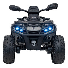 ATV copii, 4 motoare 45W, telecomanda, 3 viteze, panou audio, amortizoare, baterie 12V/14Ah