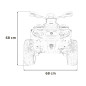 ATV copii, 4 motoare 45W, telecomanda, 3 viteze, panou audio, amortizoare, baterie 12V/14Ah