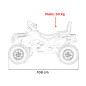 ATV electric negru, 4 motoare, 180W, 3 viteze, panou audio, faruri LED, telecomanda, pornire lenta ATV electric negru, 4 motoare, 180W, 3 viteze, panou audio, faruri LED, telecomanda, pornire lenta