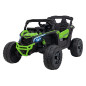 ATV CAN-AM Maverick, 4x200W, baterie 24V5Ah, control parental, panou audio, scaun piele eco, verde