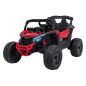 ATV CAN-AM Maverick, 4x200W, control parental, panou audio, 3 trepte viteza, rosu