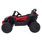 ATV CAN-AM Maverick, 4x200W, control parental, panou audio, 3 trepte viteza, rosu
