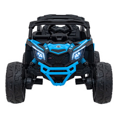 ATV electric 4x200W, telecomanda, 3 trepte viteza, roti spuma EVA, CAN-AM Maverick, albastru
