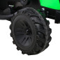 Tractor cu remorca 720-T, 2x45W, baterie, 3 viteze, MP3, AUX, USB, telecomanda, faruri LED, verde