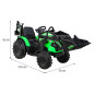 Tractor cu remorca 720-T, 2x45W, baterie, 3 viteze, MP3, AUX, USB, telecomanda, faruri LED, verde