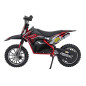 Motocicleta RENEGADE 50R, 500W, 3 viteze, 24 km/h, anvelope pneumatice, cadru metalic, rosu