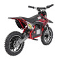 Motocicleta RENEGADE 50R, 500W, 3 viteze, 24 km/h, anvelope pneumatice, cadru metalic, rosu