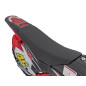 Motocicleta RENEGADE 50R, 500W, 3 viteze, 24 km/h, anvelope pneumatice, cadru metalic, rosu