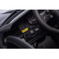 Masinuta electrica, model Lamborghini negru, 2 usi fluture, 3 viteze, lumini LED fata spate, panou audio, maxim 60 kg, 24V/7A