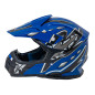 Casca de motocicleta, Enduro, marimea L, viziera reglabila, incuietoare micrometrica, ABS, albastra Casca de motocicleta, Enduro, marimea L, viziera reglabila, incuietoare micrometrica, ABS, albastra
