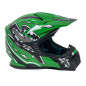Casca Enduro marimea M, pentru motociclete, cross, ATV, orificii de ventilatie, viziera reglabila, verde