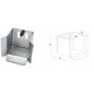 Set 2 carucioare cu 9 role din otel pentru poarta culisanta, accesorii, sina 80x80x5 mm