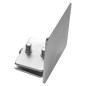 Opritor de capat pentru sina poarta culisanta 70x70 mm, otel galvanizat, argintie Opritor de capat pentru sina poarta culisanta 70x70 mm, otel galvanizat, argintie