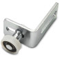 Rola pe suport unghiular pentru porti culisante, reglabila, 35 mm, otel/plastic Rola pe suport unghiular pentru porti culisante, reglabila, 35 mm, otel/plastic