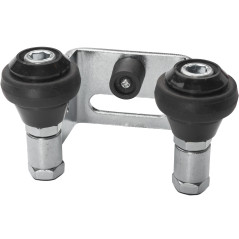 Opritor superior pentru poarta culisanta, profil de 60 mm, doua role de cauciuc, otel galvanizat