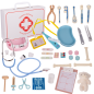Set medical, micutul doctor, XXL, trusa de prim ajutor, multiple accesorii, 26x18x8 cm, multicolor