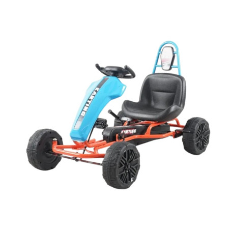 Kart pentru copii, maxim 30 kg, viteza 3-5 kmh, albastru