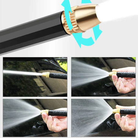 Pistol reglabil furtun gradina, 4 niveluri presiune apa, maner ergonomic, universal, 18.5 cm