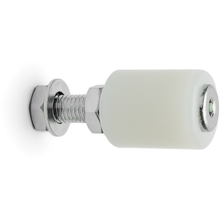 Rola ghidaj pentru porti suspendate si culisante, verticala, 32x35x75 mm, otel si plastic
