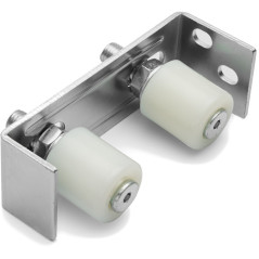 Ghidaj superior reglabil, doua role plastic, stabilizare verticala poarta culisanta