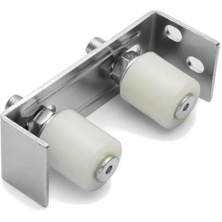Ghidaj superior reglabil, doua role plastic, stabilizare verticala poarta culisanta