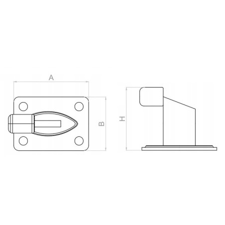 Bara protectie exterioara porti, patru orificii suruburi, otel galvanizat si cauciuc