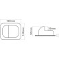 Opritor mecanic pentru porti batante, 158x138 mm, otel galvanizat Opritor mecanic pentru porti batante, 158x138 mm, otel galvanizat