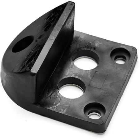 Opritor pentru poarta sau usa, otel galvanizat si cauciuc, 65x65x14 mm, negru