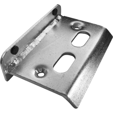 Opritor aplicat pentru porti batante, porti mici si usi, 100 mm, otel galvanizat, bare protectie cauciuc