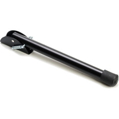 Picior de blocare pentru usi de poarta, inaltime 165 mm, diametru 14 mm, otel/cauciuc, negru