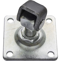 Balama reglabila M20 cu placa galvanizata de 100x100 mm, lungime 44 - 65 mm, pentru porti