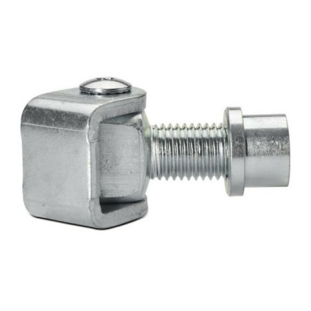 Balama reglabila cu guler M12, tija reglabila, placa 26 x 20 mm, grosime 4 mm, otel galvanizat