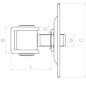 Balama galvanizata pentru porti si trape, filet M12, placa 75x55 mm, lungime reglabila, zincata Balama galvanizata pentru porti si trape, filet M12, placa 75x55 mm, lungime reglabila, zincata