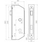 Carcasa incastrabila cu broasca pentru usa metalica pentru profil 40x80 mm, incuietoare galvanizata, zavor reversibil Carcasa incastrabila cu broasca pentru usa metalica pentru profil 40x80 mm, incuietoare galvanizata, zavor reversibil