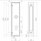 Carcasa metalica pentru broasca incastrabila, distanta 72 mm, profil 40x60 mm, otel negalvanizat Carcasa metalica pentru broasca incastrabila, distanta 72 mm, profil 40x60 mm, otel negalvanizat