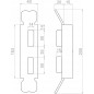 Opritor de inchidere pentru broasca poarta, 72 x 90 mm, stanga/dreapta, otel Opritor de inchidere pentru broasca poarta, 72 x 90 mm, stanga/dreapta, otel