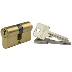 Cilindru de inchidere cu 3 chei nichelate, 35 x 35 mm, alama, profil European