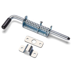 Incuietoarea cu arc galvanizat, 420 mm, inchidere reglabila, argintie