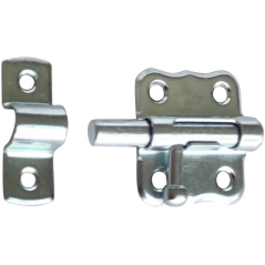 Zavor aplicat, cu piedica, otel galvanizat, lungime 46 mm, pentru securizare usi si porti