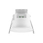 Senzor de miscare, incastrat in tavan, IP54, detectie 1-8m, radar CW 24GHz, raza 360 grade, 76 x 66.2 mm, alb