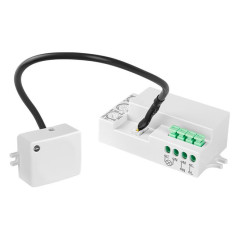 Senzor de miscare reglabil, 5/2000 LUX, 800W, pe perete sau tavan, IP20