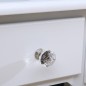 Set masa toaleta 140x80x40 cm, oglinda, scaun, 5 sertare, RESIGILAT