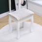 Set masa toaleta 140x80x40 cm, oglinda, scaun, 5 sertare, RESIGILAT