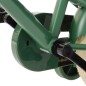 Bicicleta 14 inch, scaun reglabil, cadru otel, frane V-Brake, suport fata, jante aluminiu, verde, RESIGILAT