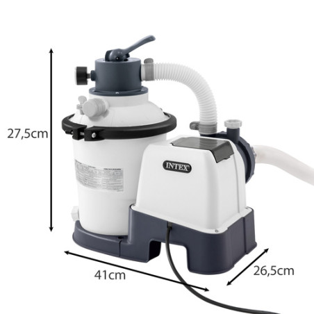 Pompa de nisip pentru piscine, 3500l/h, tehnologie de hidroaerare, cronometru, maner cu 5 pozitii, debit pompa 3.5 m3/h, 240V