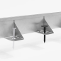 Bordura separator gazon, inaltime 48 mm, lungime 1022.5 mm, otel galvanizat, argintiu Bordura separator gazon, inaltime 48 mm, lungime 1022.5 mm, otel galvanizat, argintiu